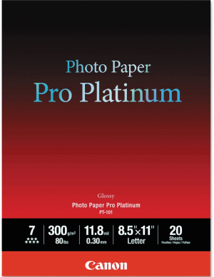 Image of CANON PRO PLATINUM PHOTO PAPER FULL BOX