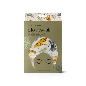 Image of LEMON LAVENDER PLOT TWIST TURBO TOWEL