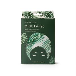 Image of LEMON LAVENDER PLOT TWIST TURBO TOWEL