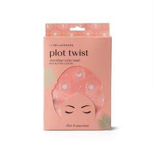 Image of LEMON LAVENDER PLOT TWIST TURBO TOWEL