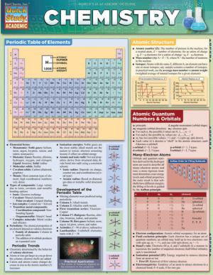 Image of CHEMISTRY QuickStudy Barchart