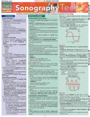 Image of SONOGRAPHY TECH QuickStudy Barchart